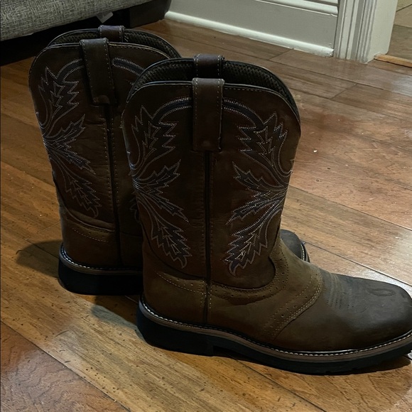 Men's Brown Western Boots - Picture 1 of 6